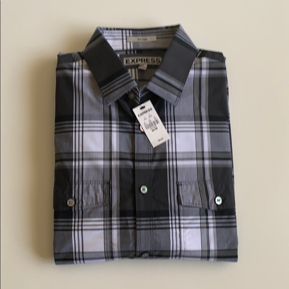👔 NWT EXPRESS “Fitted” Button-Down Shirt